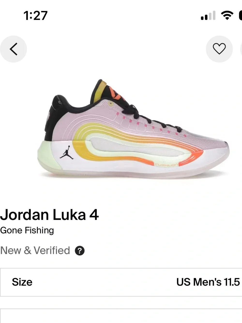 Jordan Luka 4 “Gone Fishing” Men’s Size 11.5